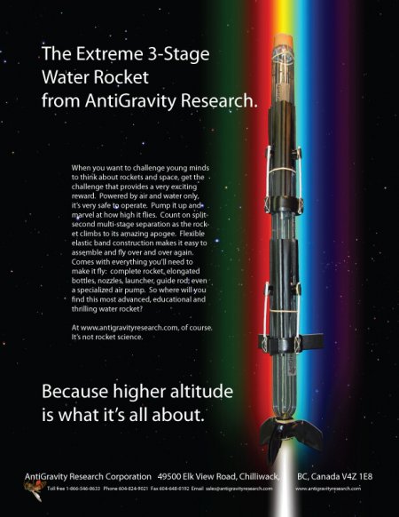 Extreme Three Stage Water Rocket / Pop Bottle Rocket / Air Pressure Rocket