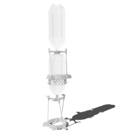 AntiGravity's 2 stage water rocket flies straight up with split-second stage separation, then each stage descends horizontally.